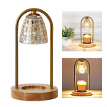 Electric Candle Warmer Lamp, Wax Melting Lamp with Wooden Base table Decor Nightlight EU kuldne