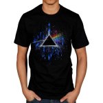 Ametlik Pink Floyd Dark Side of The Moon Roosa pritsmetega 2 T-s&auml;rk S mitmev&auml;rviline