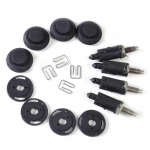 beler HDI Engine Cover Clip Bolt Bonnet Hood Kit for Peugeot 207 307 406 607 Citroen Berlingo Box C4 Coupe C5 Hatchback Xsara
