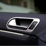 For VW Volkswagen Tiguan 2010-2016 interior door handle cover trim sticker decoration stainless steel auto accessories 4pcs/set