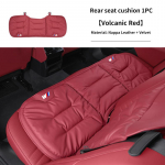 Uus Luksusauto Samet Nahk Padi Hingav Tagumise Istme Padi Kate BMW Tarvikud BMW F30 E60 F20 E46 E90 F10 G60 X5 jaoks VolcanicRed 1pc-1