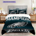Philadelphia Eagles Muster Voodipesu Tekikott Komplekt Tekikott Padjap&uuml;&uuml;r Kodu Kaunistus S&uuml;nnip&auml;evakingitus (1 * tekikott + 2 * padjap&uuml;&uuml;ri, ilma s&uuml;damikuta) 135x200cm