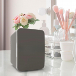 Mini Fridge Single Door Multiuse Beverage Refrigerator for Desk Vehicle Dorm pink