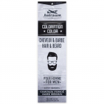 Coloration Cheveux & Barbe - HAIRGUM - Ch&acirc;tain fonc&eacute; - Application facile - Tous types de cheveux