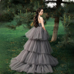 Pulmakutsung Riietuse V&auml;rv Kleit Mori Hall Elegantne Pulmakleit Pika Sleifiga Kleit XXXL hall v&auml;rv