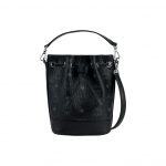 MCM Visetos Monogrammiga Prinditud Eemaldatava Reguleeritava &Otilde;larihmaga T&otilde;mblukuga Koti Koti Minikott Naiste kotid Must MWDCSDU03BK001 Basic Set (Bag+Dust Bag)