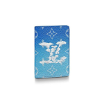 Louis Vuitton Sinine taev Valge pilv Taskuga kaetud l&otilde;uendrahakott Meeste rahakott M69679 Gift Set(Basic Set+Box+Shopping Bag)