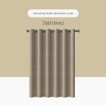 Linasarnane Rooma pandlaga paksendatud du&scaron;ikardin 200x240 cm Curtain, 230g/m&sup2;, Waterproof