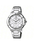 **Casio Sheen Naistekell** &ndash; Valge sihverkaas teemantaktsentidega, roostevabast terasest rihm, elegantne &auml;ristiil, kvartsmehhanism,. SHE-3022SBD valge