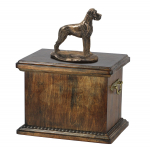 Great Dane II - urn for the ashes of a dog, urn with a statuette, elegant urn in the classic style of the Art-Dog brand pruun