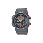 CASIO Meeste vedelkristall/analoog kahekordse n&auml;idikuga seeria Hall k&auml;ekell GA-400PC-8AJF GA-400PC-8AJF Gray Strap gray