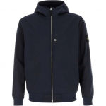 Stone Island Logo Kapuutsiga T&otilde;mblukuga Pikkade Varrukate Jakk Meeste jakid Sinine Q10000422-V0020 S