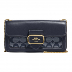 Kott Coach Morgan 20 Klassikaline Monogramm Jacquard Klapiga &Otilde;lakott Naiste &Otilde;lakott Denim-Sinine CH150-IMDEI Basic Set (Bag+Dust Bag)