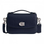Coach Cassie 17 Br&auml;ndi logo Eemaldatav &otilde;larihm Peen kividnahast &Otilde;lakott Ristkorpus K&auml;ekott V&auml;ike Naiste k&auml;ekott Tumesinine CW565-LHLIE Basic Set (Bag+Dust Bag)