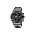 Casio Edifice Kaheksakantne Raam Bluetooth &Uuml;hendus Safiirklaas P&auml;ikeseenergia Kvartsmehhanism Roostevabast Terasest Rihm Meeste kellad Must EQB-1100YDC-1AJF Gunmetal Watch Dial