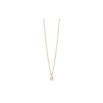 Tiffany & Co. Solitaire Series Neljak&uuml;lgse kinnitusega teemantiga &otilde;rn 18K kuldne kaelakee Naiste kaelakee GRP06422 Box