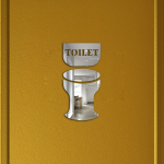 Loominguline akr&uuml;&uuml;list tualettruumi seinakleebis DIY 3D seinakleebis WC-silt h&otilde;be
