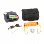 Mootorratta alarmi ketaspidurilukk, vargusvastane mootorratta ratta tabalukk 110db alarmi heli koos style 2 must