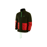 Nike Tikitud logo lukuga fliisjakk meestele &Uuml;ler&otilde;ivad Kareda roheline DV8183-326 M red