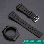 Vaikne rihm + korpus Casio g shock GA2100 2110 GA-B2100 jaoks V&auml;lispordi meeste ja naiste rihmakorpuse Kellatarvikud GA2100 must