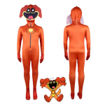 Hirmutav P&uuml;hade Cosplay Naeratavad Loomakesed Kost&uuml;&uuml;mid Multikas Catnap Dogday Cosplay Kombinesoon Karneval Naeratavad Loomakesed M&otilde;eldud Lastele T&auml;iskasvanutele 120&Smiling Critters orange