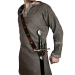 Keskaegne &Otilde;larihm M&otilde;&otilde;gahoidja Tupp Vikingi S&otilde;dalane Nahast V&ouml;&ouml;pandla Rapieri Kabuur Konks Relvarihm Meestele One Size must