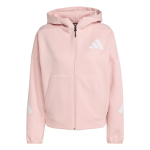 adidas Naiste Z.N.E. T&otilde;mblukuga kapuutsiga jakk Roosa KC7905 XL