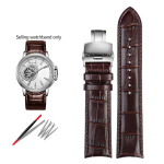 20mm 21mm Kaardus Otsaga Ehtne Nahk Kella Rihm Tissot Seiko Rossini 5793B04B 9633B04B jaoks Sisaliku Mustriga Kellariba K&auml;ev&otilde;ru 20mm gray