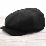 64cm Suur Pea &Uuml;lem&otilde;&otilde;duline Pluss Suurus Meeste Klassikaline Newsboy Gatsby M&uuml;ts Segatud Vill Vintage Lame Ivy Cabbie M&uuml;ts 2024 59-61cm must