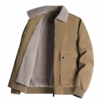 S&uuml;gistalvine vintage meeste jope soe paks kargojope Fliisist tuulepluus Parka XS