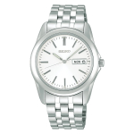 SEIKO SELECTION SCXC007 K&auml;ekell Patarei Kvarts Kalendrifunktsioon Valge sihverplaat Roostevaba teras white
