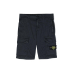 Stone Island &uuml;hev&auml;rvilised logoplaastriga cargo vabaajashortsid Laste l&uuml;hikesed p&uuml;ksid Tumesinine 7816L0210-V0120 10 black