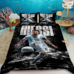 Tekikate Lionel Messi Jalgpalli Superstaar Voodipesukomplekt Tr&uuml;kitud Tekikate Voodipesukomplekt Pehme Kuninglik T&auml;issuuruses Voodipesukomplekt Poisile 135x200cm