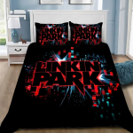 Tekikate Padjap&uuml;&uuml;r Rokkansambel Linkin P-Park Voodipesukomplekt PoissT&uuml;druk Magamistoa Kaunistus LasteKingitus &Uuml;heInimese KaheInimese Suur Suurus 135x200cm