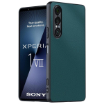 Minimalistlik &auml;ri nahast &uuml;mbris Sony Xperia 10 1 5 VII III IV V VI 5G jaoks Pehme silikoonist p&otilde;rkeraam Kukkumisvastane kaitsekaas Sony Xperia 1 V roheline