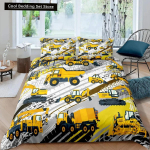 Laps ekskavaator tekikott Traktori veoauto voodipesu komplekt ehituss&otilde;idukite multifilmi lohukott kraana auto pol&uuml;ester tekikate EU single(135x200cm)
