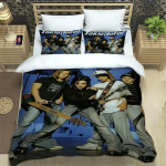 Tokio Hotel B&auml;nd Mugav Tekikate Padjap&uuml;&uuml;r Voodipesukomplekt Laste Magamistoa Kaunistus Kodutekstiil 70x133cm 3pcs white