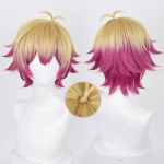 Manmei Anime Blue Lock Alexis Ness Cosplay Parukas 30cm L&uuml;hikesed Juuksed Kuldne Roosa Kuldne Roosa Parukad Kuumakindlad S&uuml;nteetilised Parukad