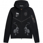 Nike Holland x Patta Tech Fleece t&auml;is-lukuga Windrunner kapuutsiga pusa Must Meeste &Uuml;ler&otilde;ivad IM3206-010 M