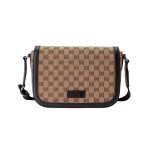 GUCCI Messenger Crossbody GUCCIssima GG Reguleeritava rihmaga Pruun/Beež Basic Set (Bag + Dustproof Bag)