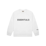 Fear of God Essentials SS20 &Uuml;mmarguse kaelusega dressipluus 'Valge' Meeste FOG-SS20-103 XXL