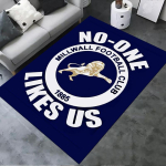 2025 Uus Millwall FC Vaip elutuppa, magamistuppa, kodu diivanile kaunistuseks, laste m&auml;ngimiseks libisemiskindel p&otilde;randamatt 80x120cm( 31x47in)