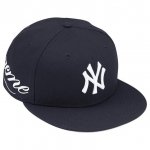 Supreme x New York Yankees New Era Tumesinine 7 3/4