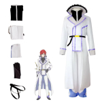 Anime Re:Zero Starting Life in Another World Reinhard van Astrea Cosplay Kost&uuml;&uuml;m T&auml;iskomplekt, Valge Pikk Mantli &Uuml;likond S white