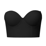 Zeriluna Suure Rinnaga Strapless Rinnahoidja (Must) Libisemiskindel istuvus, Kolmem&otilde;&otilde;tmeline tugi, Pikk v&ouml;&ouml;kohta vormiv mitmek&uuml;lgne rinnahoidja S must
