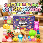 Klimp Squishy Advendikalender Salap&auml;rane Klimp Loendurikalender Juhuslik Bao Bun Pigistatav Fidget Peo