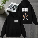 Kuum r&auml;ppar Baby Gang Euroopa maailmatuuri 2025 l&otilde;pp Huppar Unisex Fliis Talvine kapuutsiga dressipluus Mehed naised vintage Uus pullover L gray