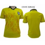 1994 Brasiilia kodune jalgpallis&auml;rk 11 Romario Klassikaline Retro L&uuml;hikeste varrukatega Jalgpalli treeningtop XL