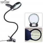 3X/10X 5W 26LED USB suurendusklaasist laua t&ouml;&ouml;valgusti laualamp valgustatud US Plug must