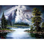 50x40cm Populaarne 5D isetegemise teemantpunktiga maalimine tikanditega k&auml;sit&ouml;&ouml; 25x20CM